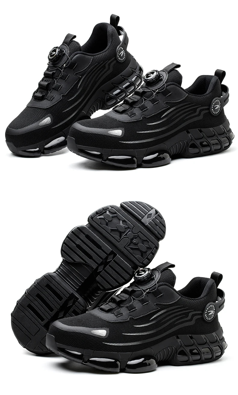 Breathable lace-free soft sole comfortable anti-smash anti-puncture labour insurance shoes