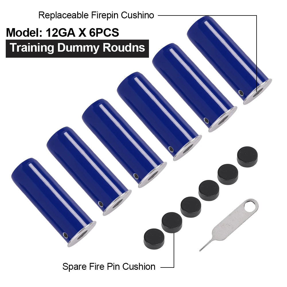 12GA Dummy round Practice playing Training bullets 6/12pcs.
