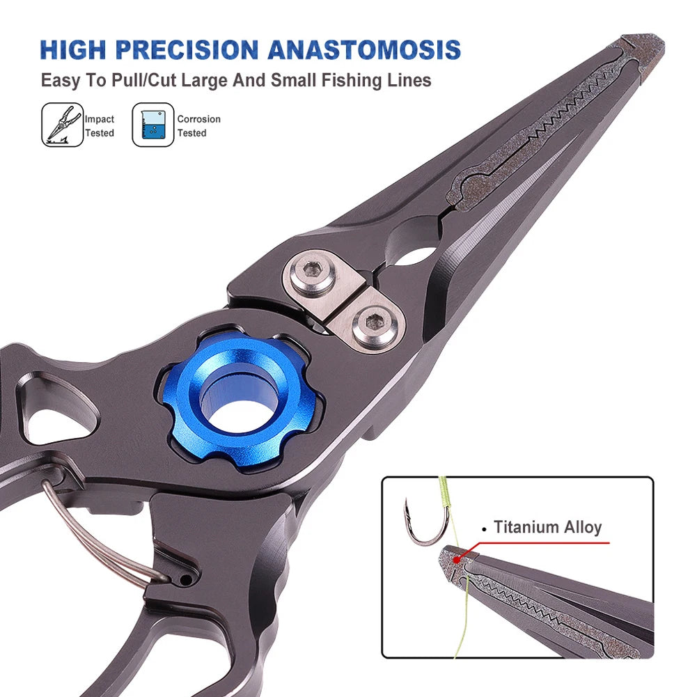 Fishing Pliers Wire Cutter Aluminum Alloy Outdoor fishing.