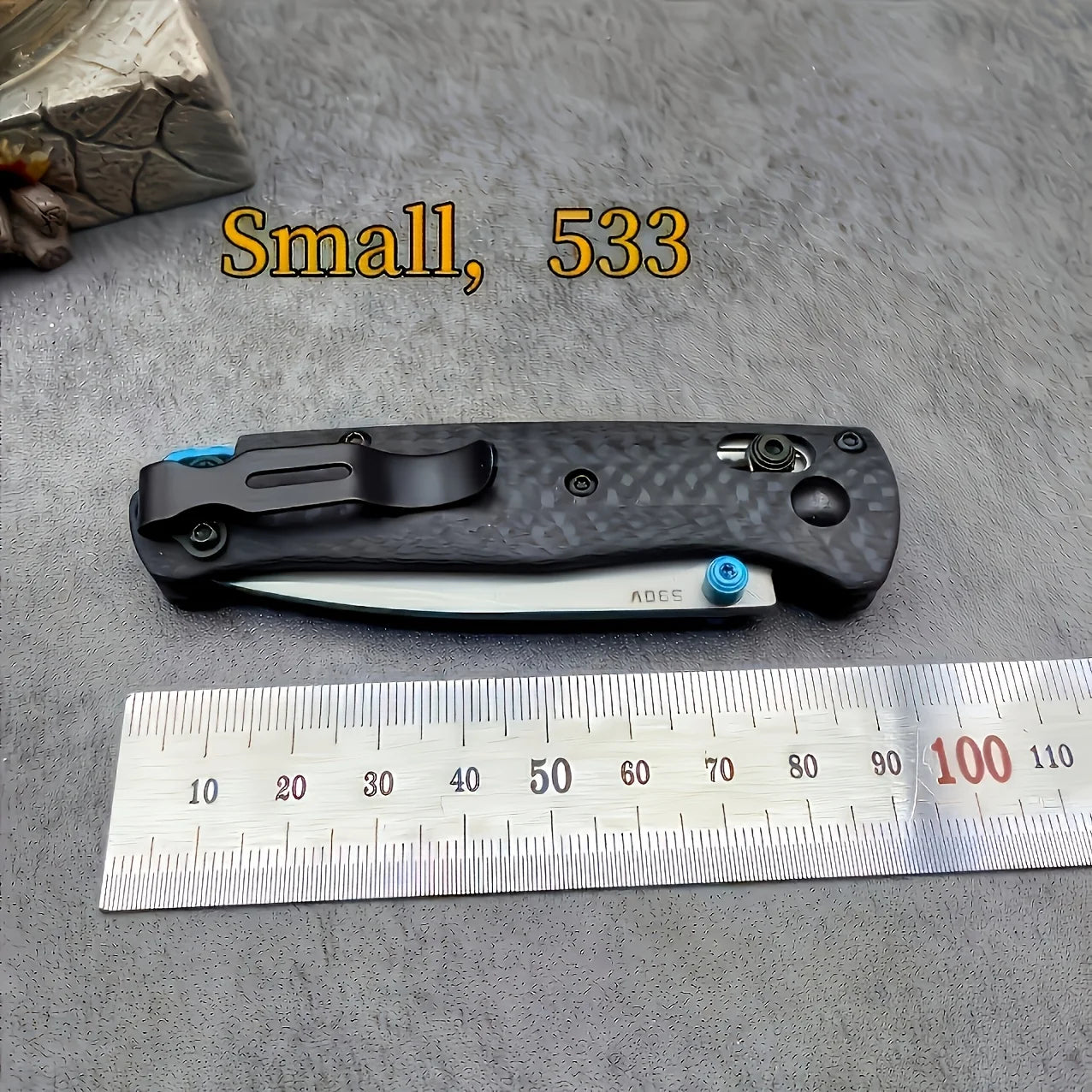 BM 535/533 Folding Knife with Shaft Lock - High Hardness S35V Blade Carbon Fiber Handle -