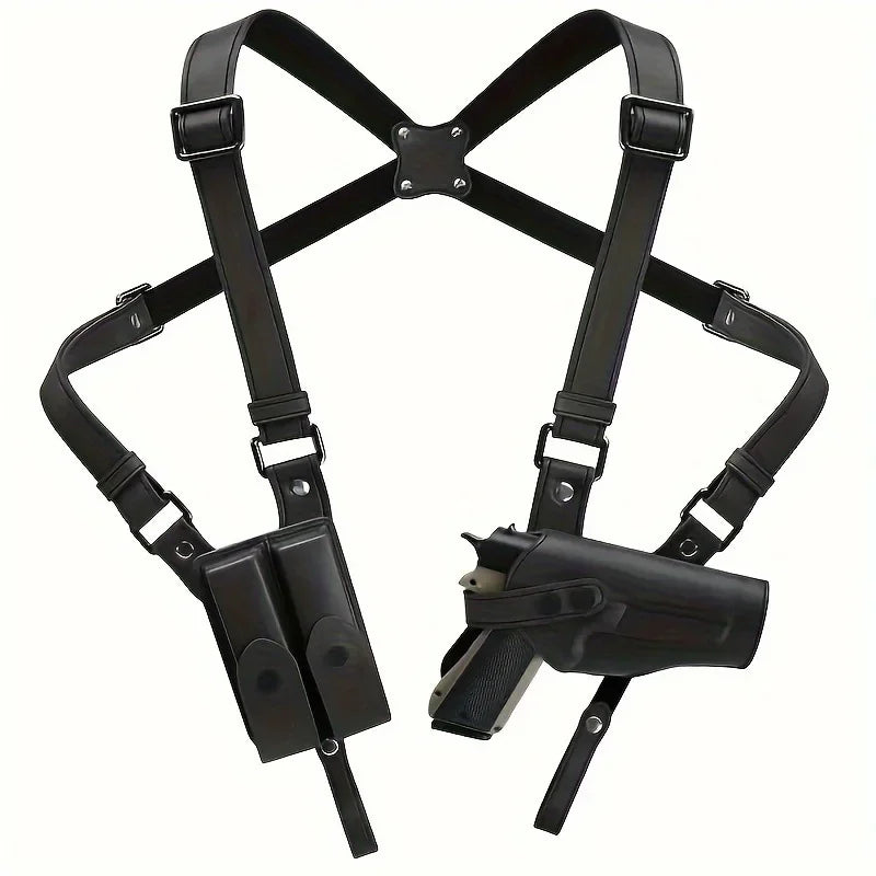 New Universal Vertical Shoulder Strap Holster Type 92 1911 Leather