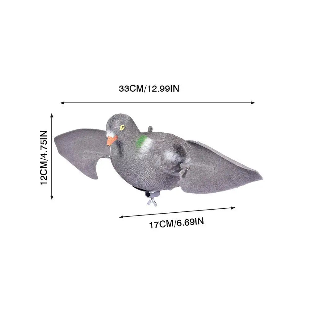 Outdoor Pigeons Motion Decoy Wind Decoy With Movable Wings For Hunting