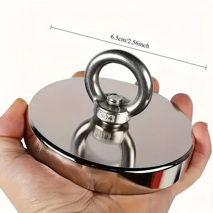 Neodymium Fishing Magnet Kit, Superior Pounds Pulling Force Magnet Fishing Set, High Quality Fishing Magnet for Retrieving in River and Magnet Fishing, One Magnet Tool for Outdoor Use