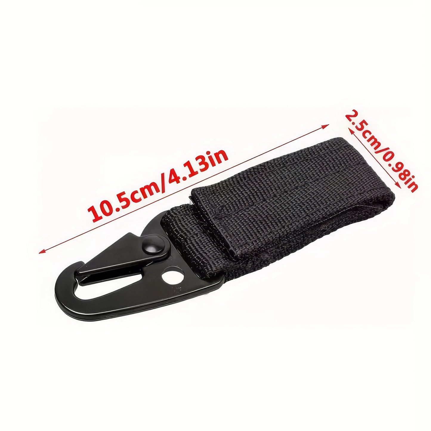 1/2 Piece Nylon Tactical Clip Black/green, Sturdy Hook,