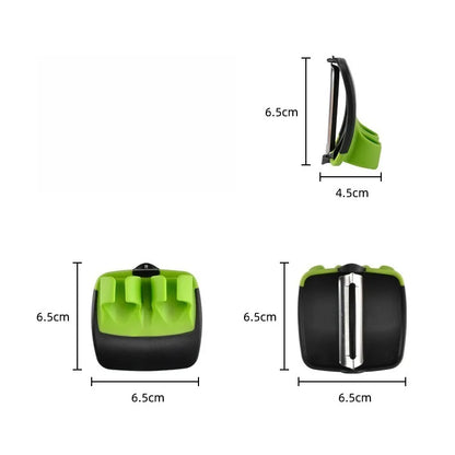 1 Easy and Convenient Black Green Peeler, Sharp Blade, Non Slip Grip, Suitable for Kitchen and Camping