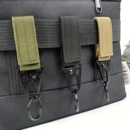 1/2 Piece Nylon Tactical Clip Black/green, Sturdy Hook,