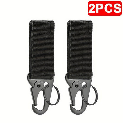 1/2 Piece Nylon Tactical Clip Black/green, Sturdy Hook,