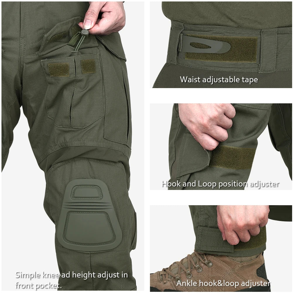 KRYDEX Tactical Combat G3 Uniform Set Outdoor Hunting Gen3 Camouflage Shirt & Pants