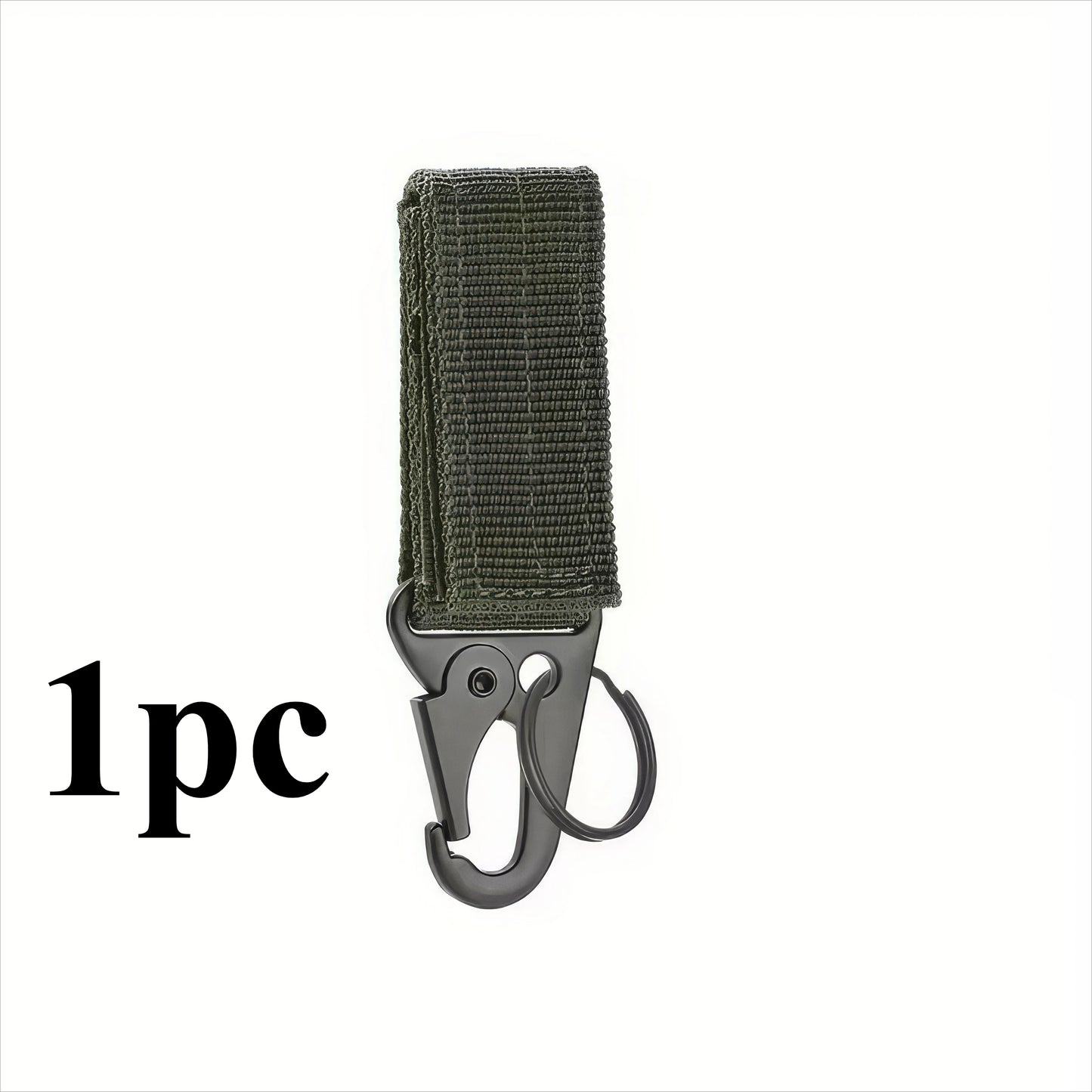 1/2 Piece Nylon Tactical Clip Black/green, Sturdy Hook,