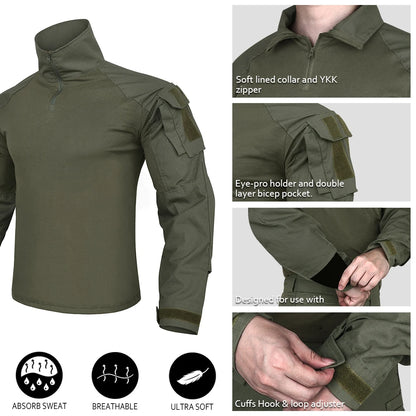 KRYDEX Tactical Combat G3 Uniform Set Outdoor Hunting Gen3 Camouflage Shirt & Pants