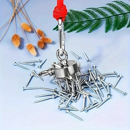 Neodymium Fishing Magnet Kit, Superior Pounds Pulling Force Magnet Fishing Set, High Quality Fishing Magnet for Retrieving in River and Magnet Fishing, One Magnet Tool for Outdoor Use