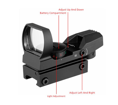 Red Dot 20mm / 11mm Red Dot BK Scope DE QD Sight Dovetail Riflescope Reflex Optics Sight For Hunting Rifle Gun Airsoft Tactical