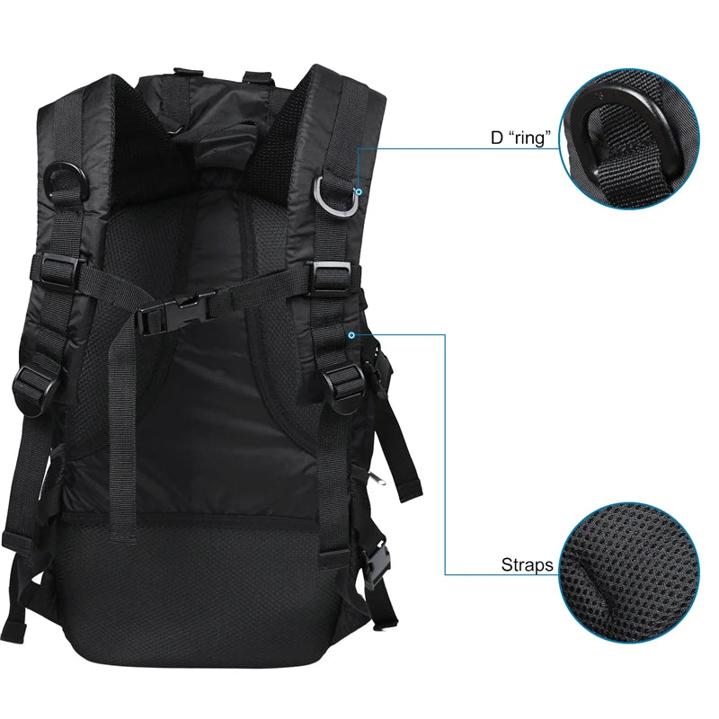 Travel Hiking Backpack  Waterproof  Lightweight  Outdoor