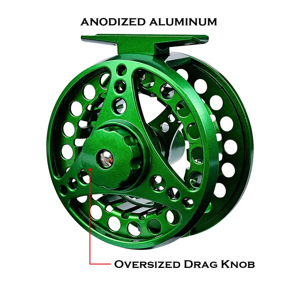 Fly Fishing Reel Aluminum Alloy 3/4 5/6 7/8 WT 2+1BB Interchangeable For Saltwater And Freshwater Fly Wheel Fishing