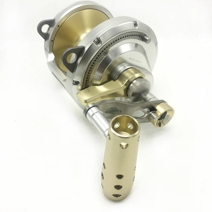 Big Boat Fishing Reels, Sea Saltwater Windlass, Slow Jigging Reel, Metal Coil, MT50 Max Drag 30 Kg Brake Casting Wrap Drums the