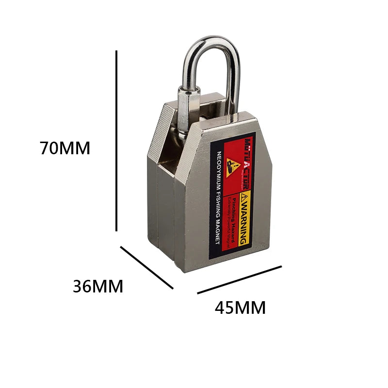 ONE Two Three Sides Fishing Magnet Kit 1200lb Super Strong Neodymium Magnet With 20m Rope