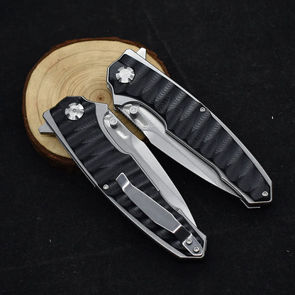New M390 Steel Folding Knife G10 Handle Outdoor Camping Survival Hunting Knife  High Hardness Tactical EDC Tool