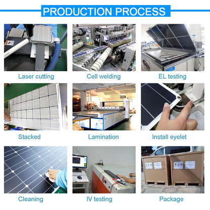 12V Flexible Solar Panel 600W 100W 200W 300W 400W 500W Bendable Waterproof Monocrystalline