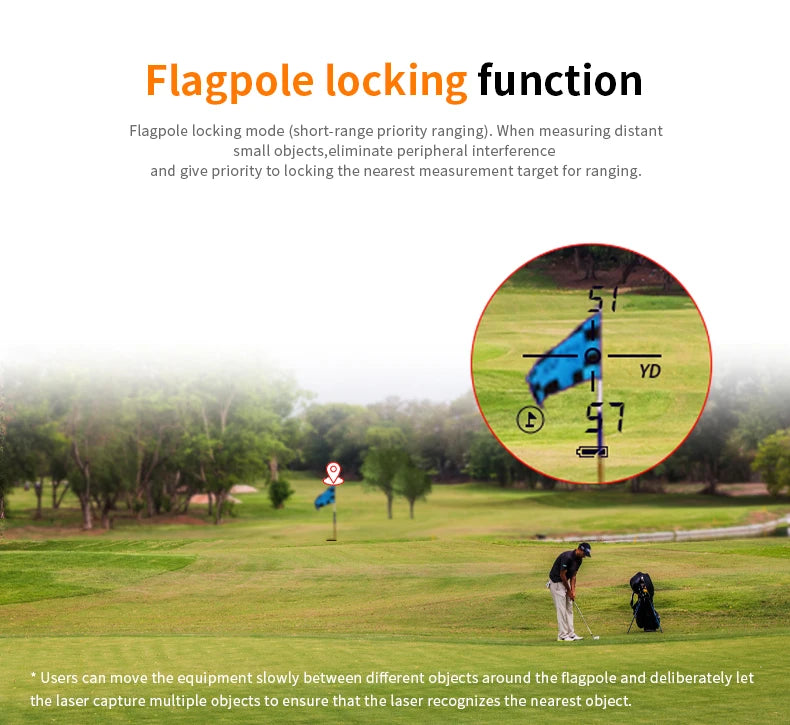 Laser Rangefinder Hunting Outdoor 650m Golf Rangefinder with Flag-Lock Slope Adjusted Distance Meter