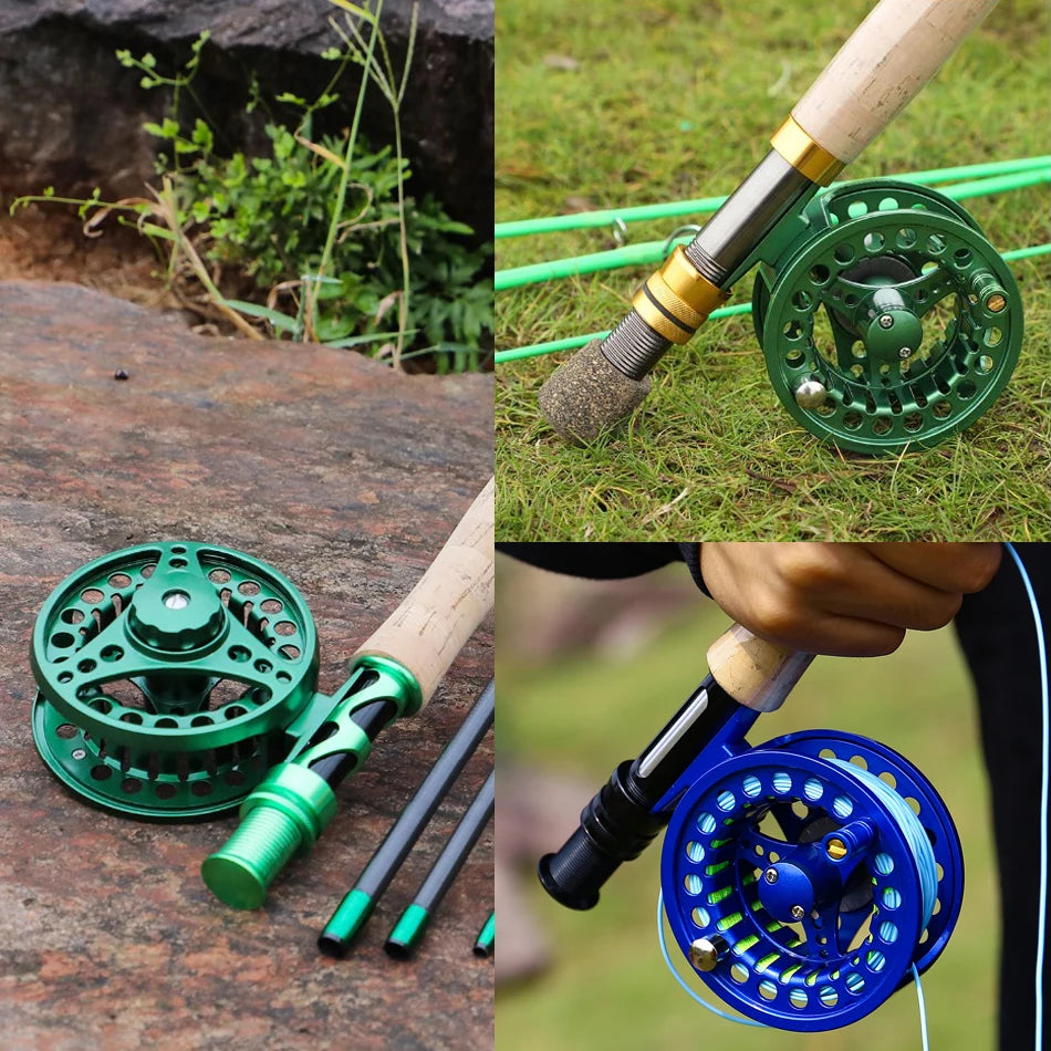 Fly Fishing Reel Aluminum Alloy 3/4 5/6 7/8 WT 2+1BB Interchangeable For Saltwater And Freshwater Fly Wheel Fishing