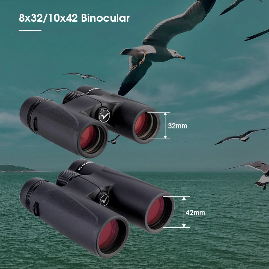 Svbony SV202 8X32/8x42/10x42/10X50 ED Binoculars IPX7 Magnesium Alloy Body long range Binoculars