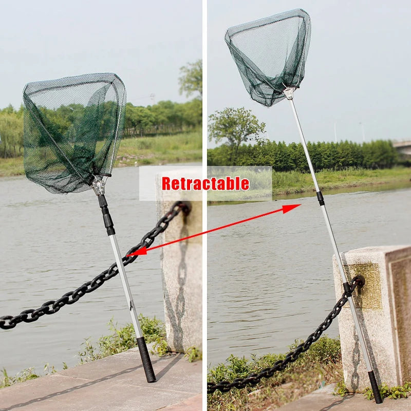 190cm 130cm 55cm Telescopic Landing Net Folding Fishing Pole Extending