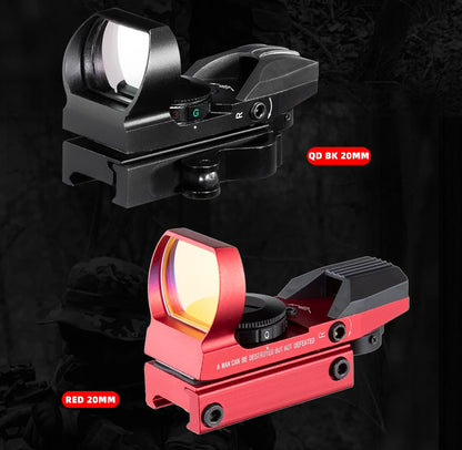 Red Dot 20mm / 11mm Red Dot BK Scope DE QD Sight Dovetail Riflescope Reflex Optics Sight For Hunting Rifle Gun Airsoft Tactical
