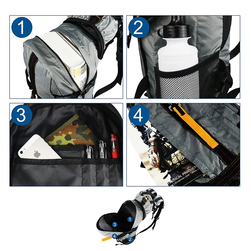 Travel Hiking Backpack  Waterproof  Lightweight  Outdoor