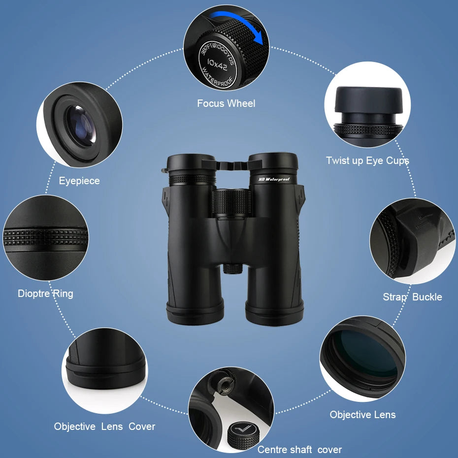 Svbony SV47 Binoculars for Adults, 8x32/8x42/10x42 Bak4 Prism HD FMC Lens Waterproof
