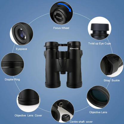 Svbony SV47 Binoculars for Adults, 8x32/8x42/10x42 Bak4 Prism HD FMC Lens Waterproof