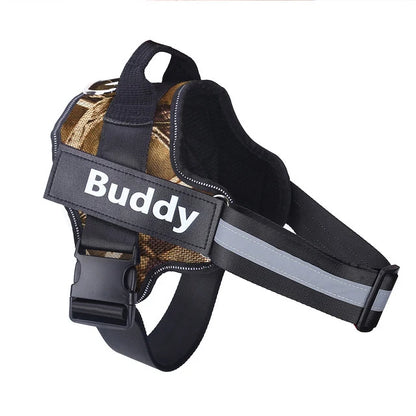 Personalized Dog Harness NO PULL Reflective Breathable Pet Harness Vest For Small Large Dog