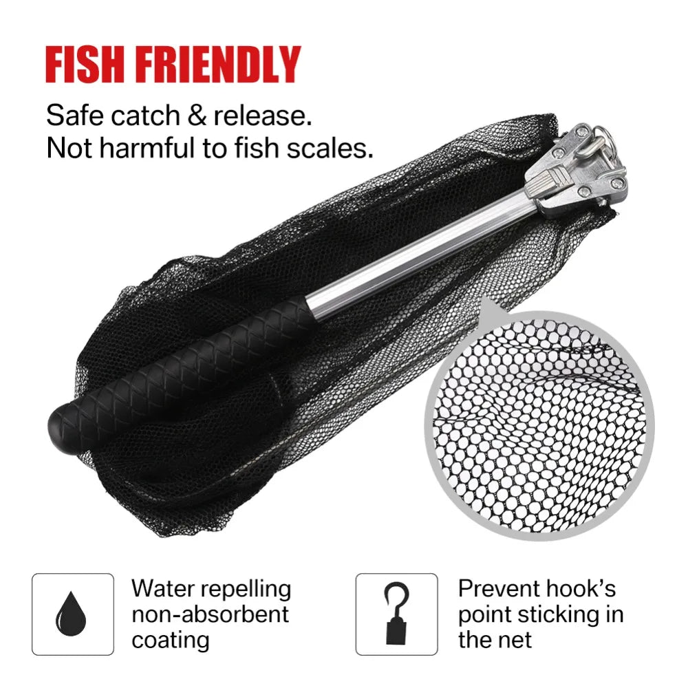 190cm 130cm 55cm Telescopic Landing Net Folding Fishing Pole Extending