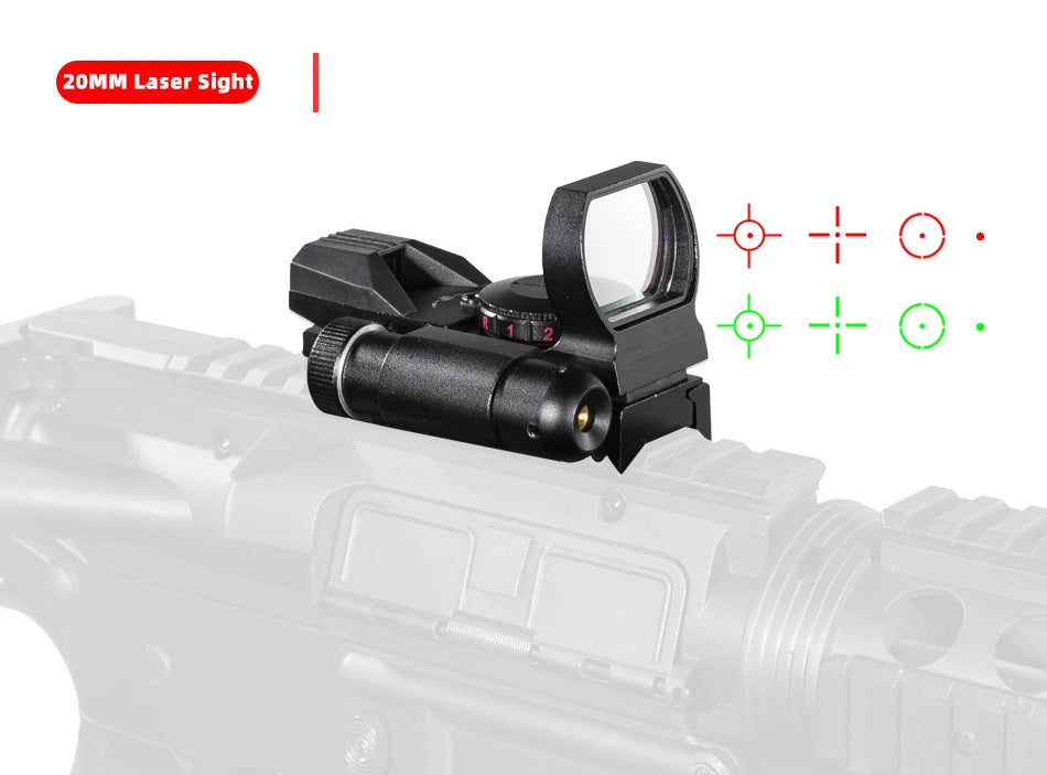 Red Dot 20mm / 11mm Red Dot BK Scope DE QD Sight Dovetail Riflescope Reflex Optics Sight For Hunting Rifle Gun Airsoft Tactical