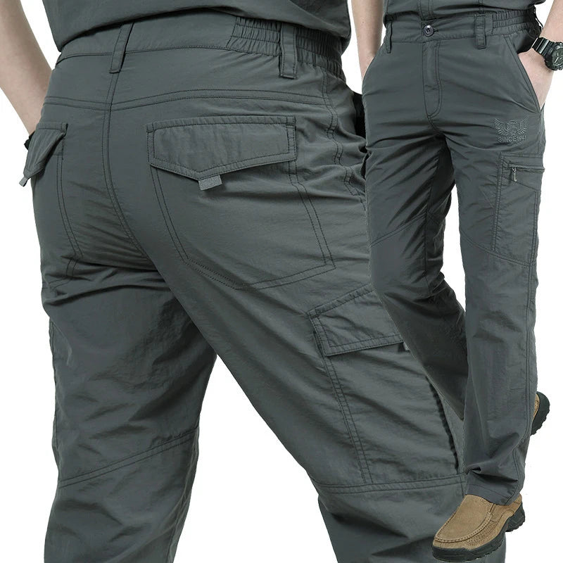 Breathable lightweight Waterproof Quick Dry Casual Pants Men  : Men's Tactical Cargo Pants