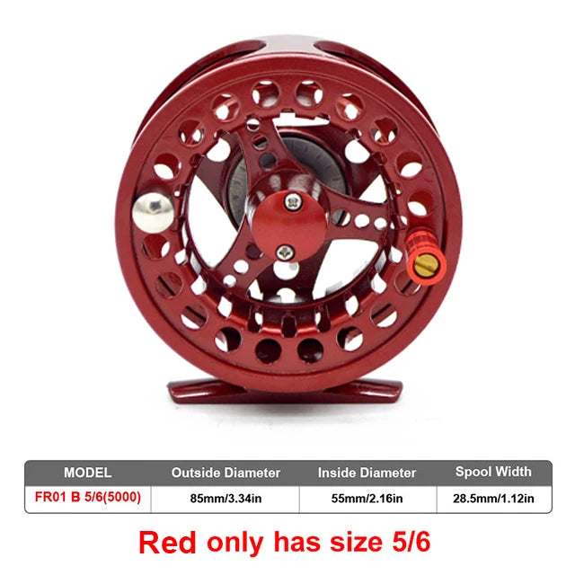 Fly Fishing Reel Aluminum Alloy 3/4 5/6 7/8 WT 2+1BB Interchangeable For Saltwater And Freshwater Fly Wheel Fishing