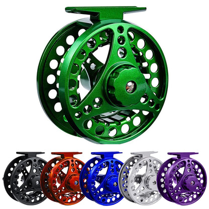 Fly Fishing Reel Aluminum Alloy 3/4 5/6 7/8 WT 2+1BB Interchangeable For Saltwater And Freshwater Fly Wheel Fishing