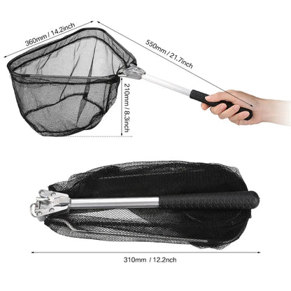 190cm 130cm 55cm Telescopic Landing Net Folding Fishing Pole Extending
