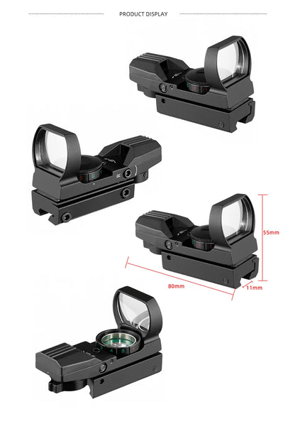 Red Dot 20mm / 11mm Red Dot BK Scope DE QD Sight Dovetail Riflescope Reflex Optics Sight For Hunting Rifle Gun Airsoft Tactical