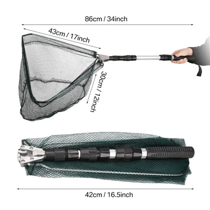 190cm 130cm 55cm Telescopic Landing Net Folding Fishing Pole Extending