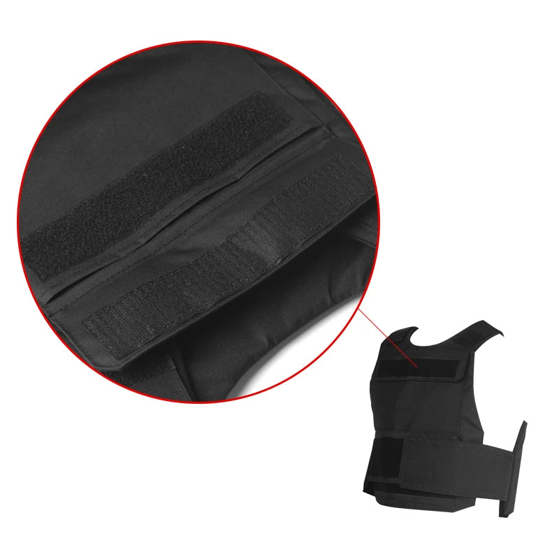 LQARMY Black Tactical Army Vest Down Body Armor Plate Tactical Airsoft Carrier Vest