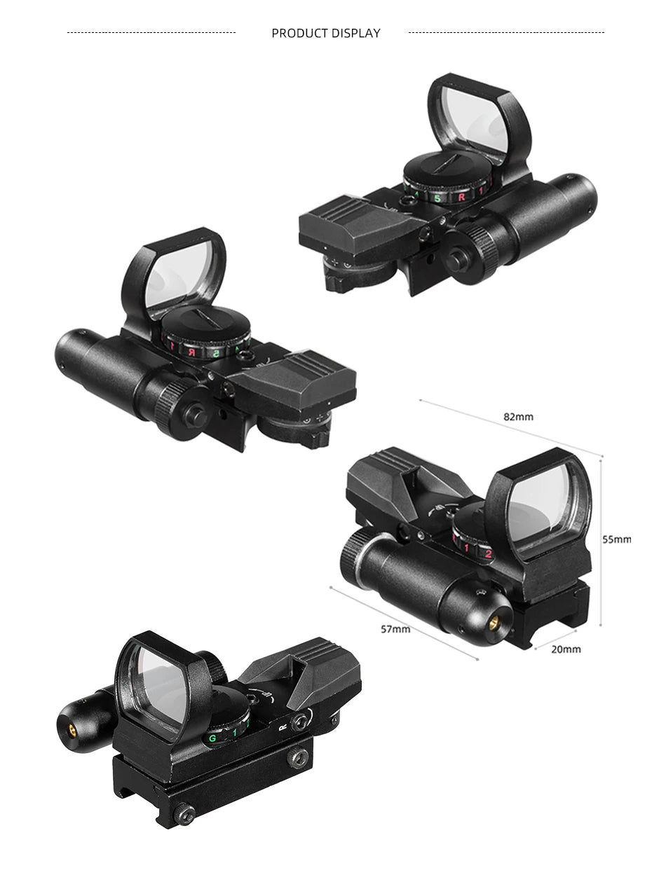 Red Dot 20mm / 11mm Red Dot BK Scope DE QD Sight Dovetail Riflescope Reflex Optics Sight For Hunting Rifle Gun Airsoft Tactical