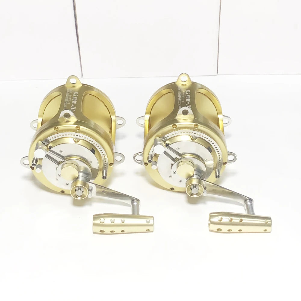 Professional Windlass Sea Boat Fishing Reel, Max Drag Slow Jigging, Drums Coil, Trolling Drums, 80W, 50W, 30kg Max, New, 2024