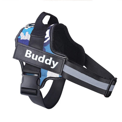 Personalized Dog Harness NO PULL Reflective Breathable Pet Harness Vest For Small Large Dog