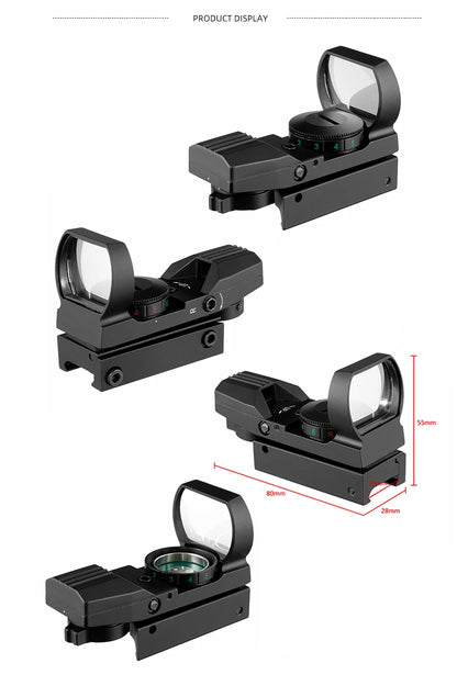 Red Dot 20mm / 11mm Red Dot BK Scope DE QD Sight Dovetail Riflescope Reflex Optics Sight For Hunting Rifle Gun Airsoft Tactical