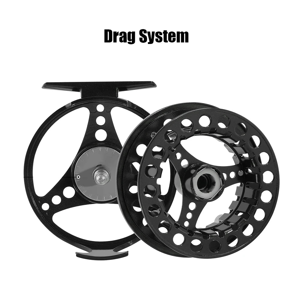 Fly Fishing Reel Aluminum Alloy 3/4 5/6 7/8 WT 2+1BB Interchangeable For Saltwater And Freshwater Fly Wheel Fishing