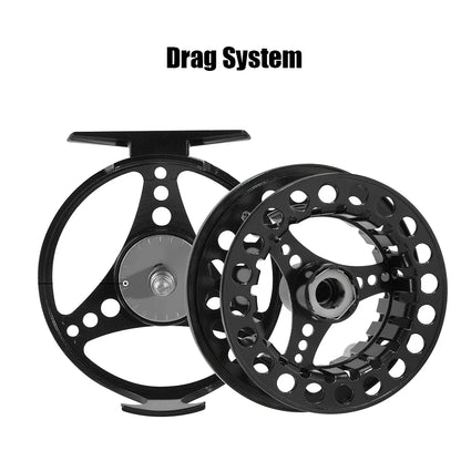 Fly Fishing Reel Aluminum Alloy 3/4 5/6 7/8 WT 2+1BB Interchangeable For Saltwater And Freshwater Fly Wheel Fishing
