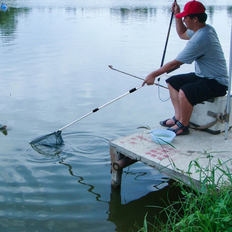 190cm 130cm 55cm Telescopic Landing Net Folding Fishing Pole Extending