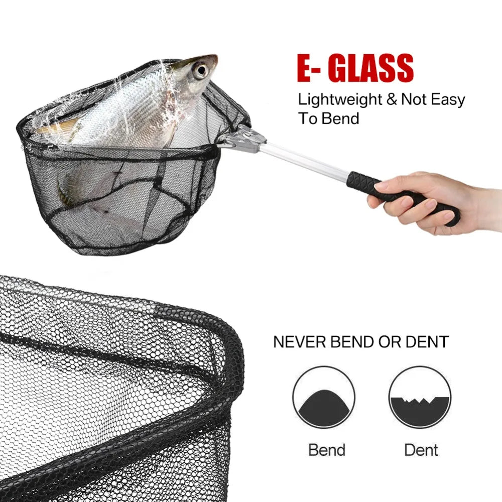 190cm 130cm 55cm Telescopic Landing Net Folding Fishing Pole Extending