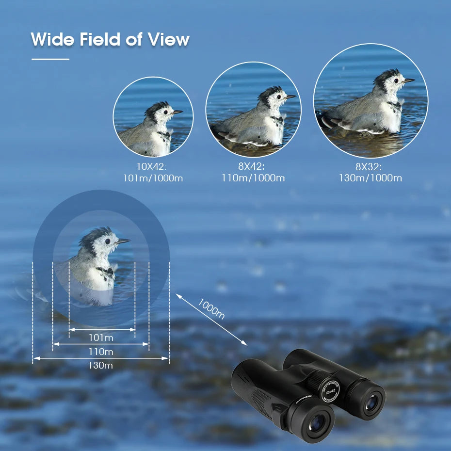 Svbony SV47 Binoculars for Adults, 8x32/8x42/10x42 Bak4 Prism HD FMC Lens Waterproof