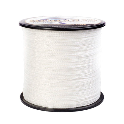 Hercules-Braided Fishing Line, 4 Strands, Fishing Line, White PE, 100m, 300m, 500m, 1000m, 1500m, 2000m, 6-100lb